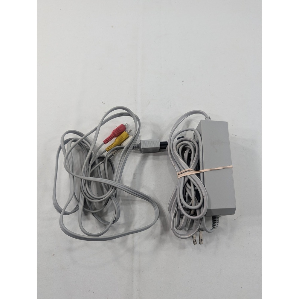 OEM Genuine Original Nintendo Wii System Console Power‎ Cord And Video Cable